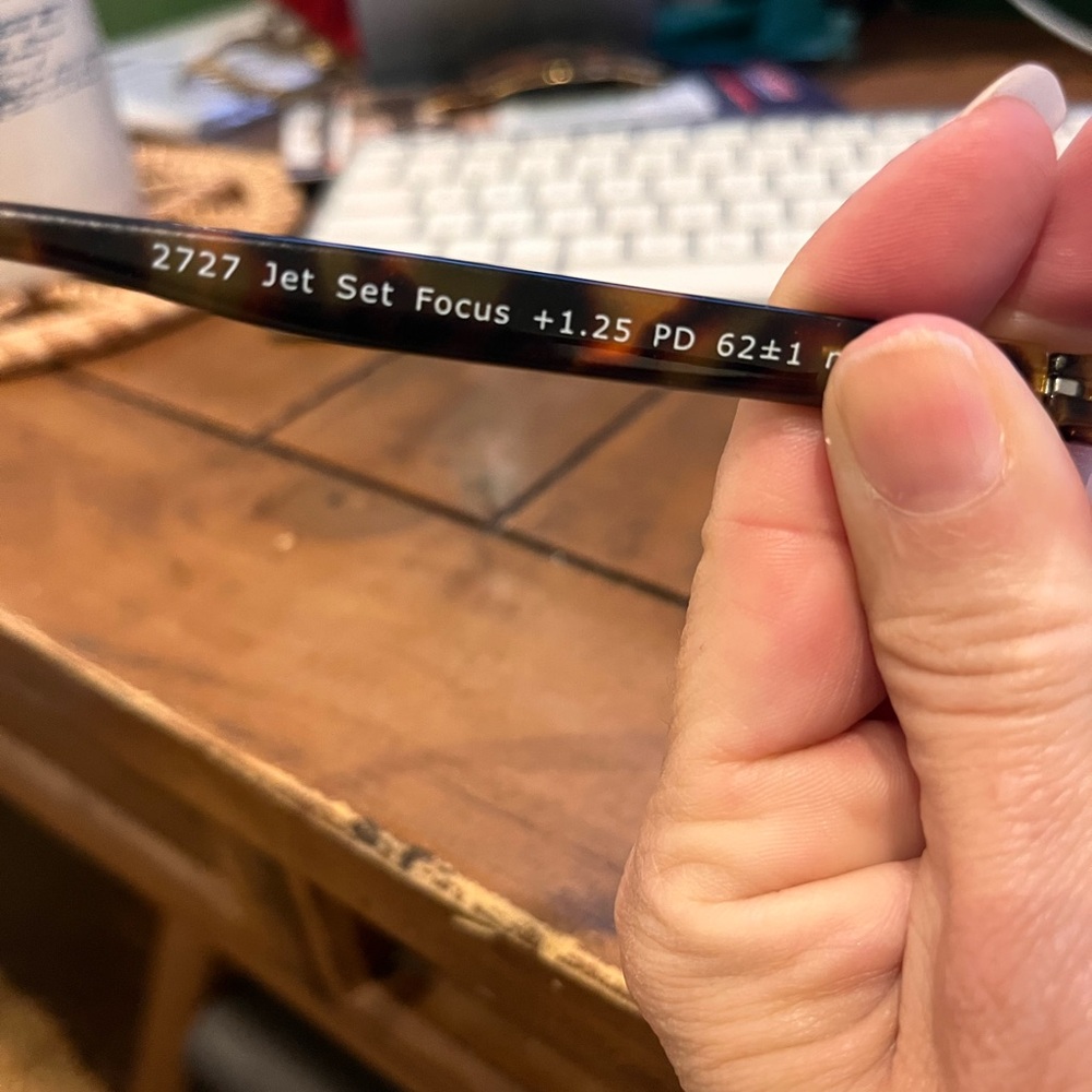 Tortoise Shell Eyeglasses - Picture 3 of 3